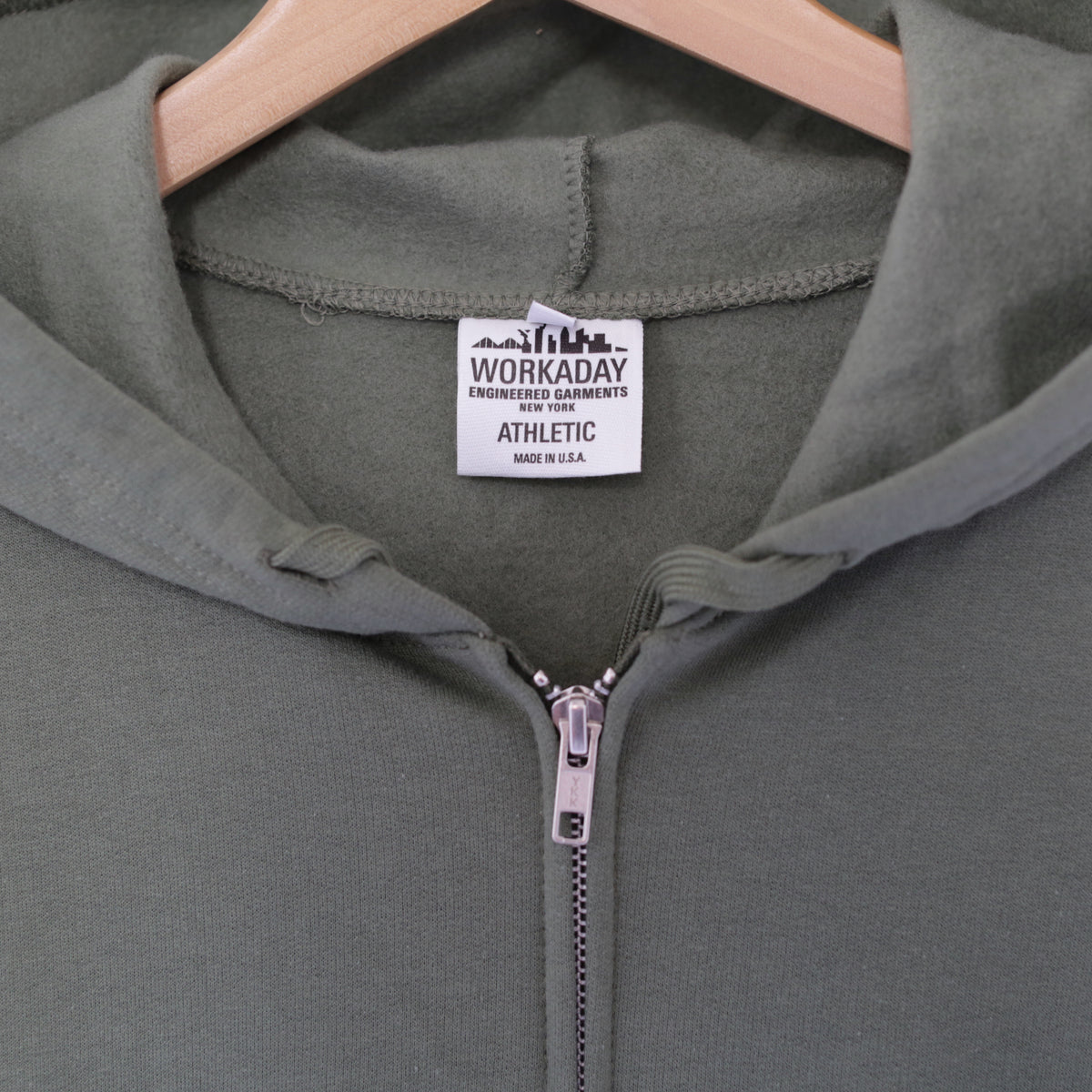 Printed Hoodie - Grumpy | Olive