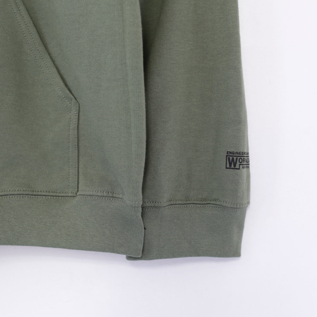 Printed Hoodie - Grumpy | Olive