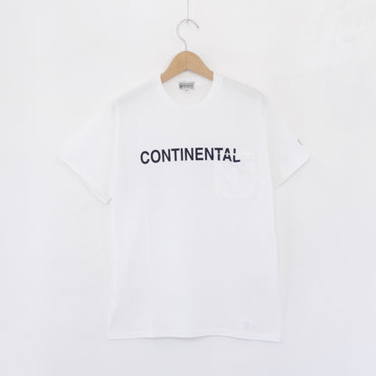 Printed S/S Tee - Continental｜White