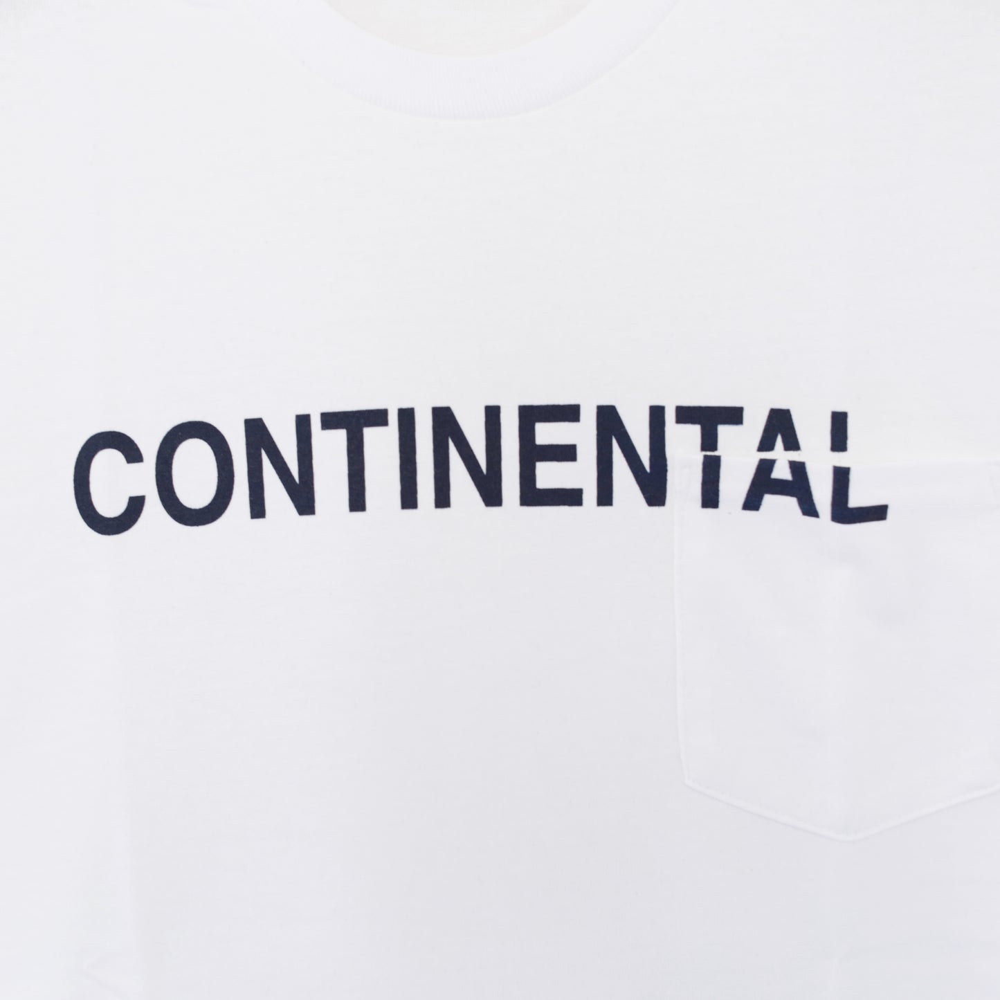 Printed S/S Tee - Continental｜White