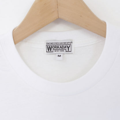 Printed S/S Tee - Continental｜White