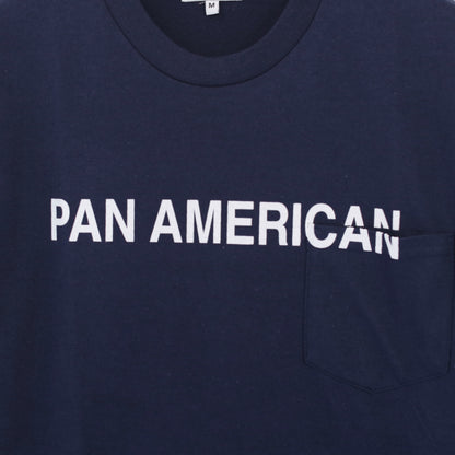 Printed S/S Tee - Pan American｜Navy