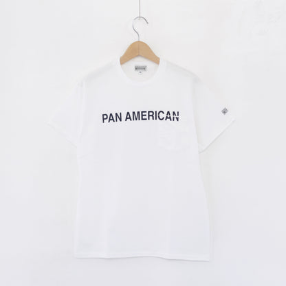 Printed S/S Tee - Pan American｜White