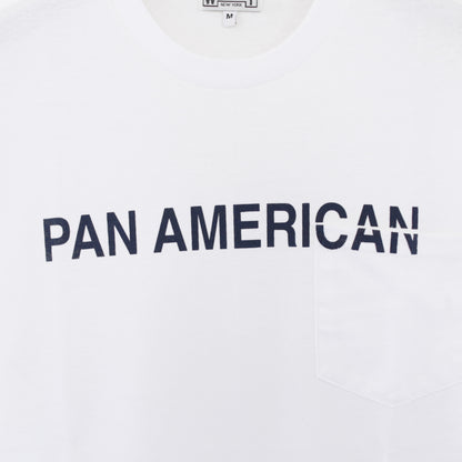 Printed S/S Tee - Pan American｜White