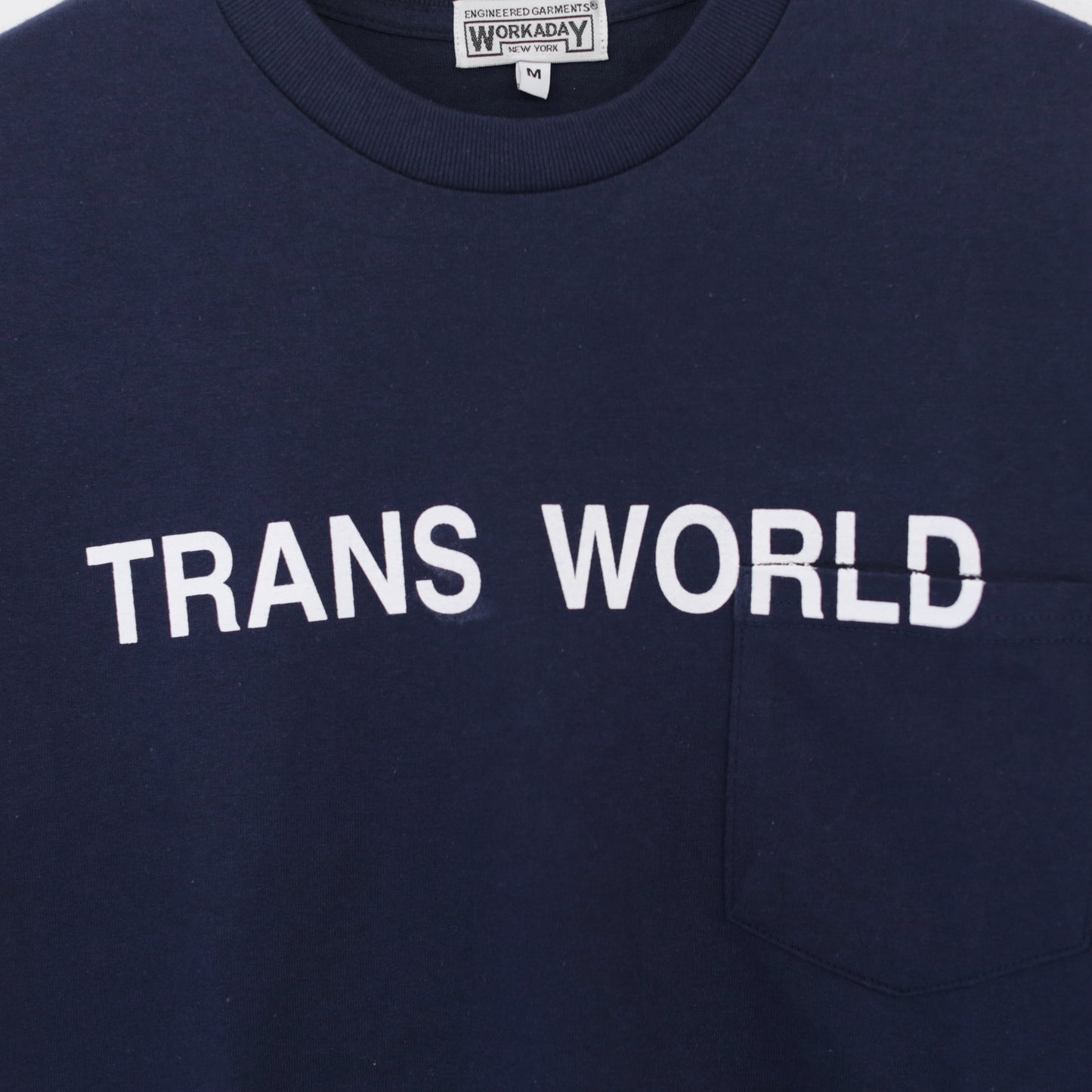 Printed S/S Tee - Trans World｜Navy