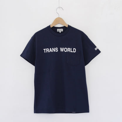 Printed S/S Tee - Trans World｜Navy