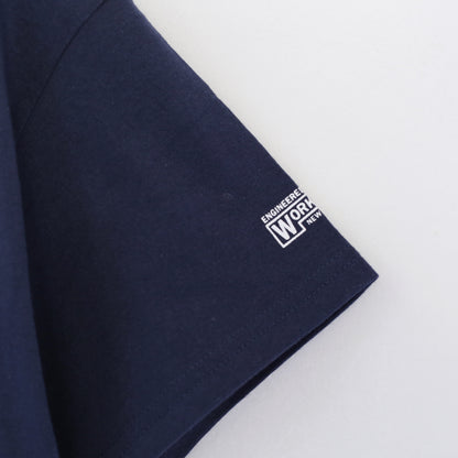 Printed S/S Tee - Trans World｜Navy