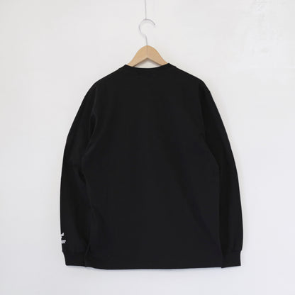 Printed Cross Crewneck L/S T - This Are｜Black