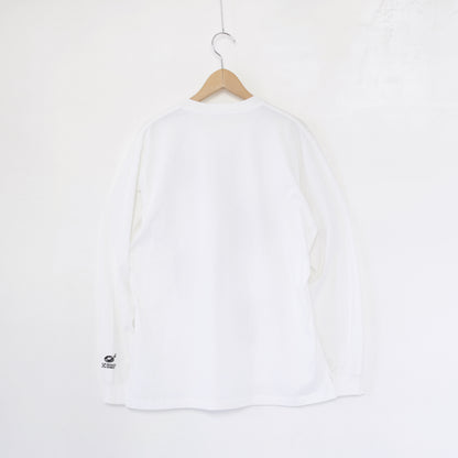Printed Cross Crewneck L/S T - This Are｜White