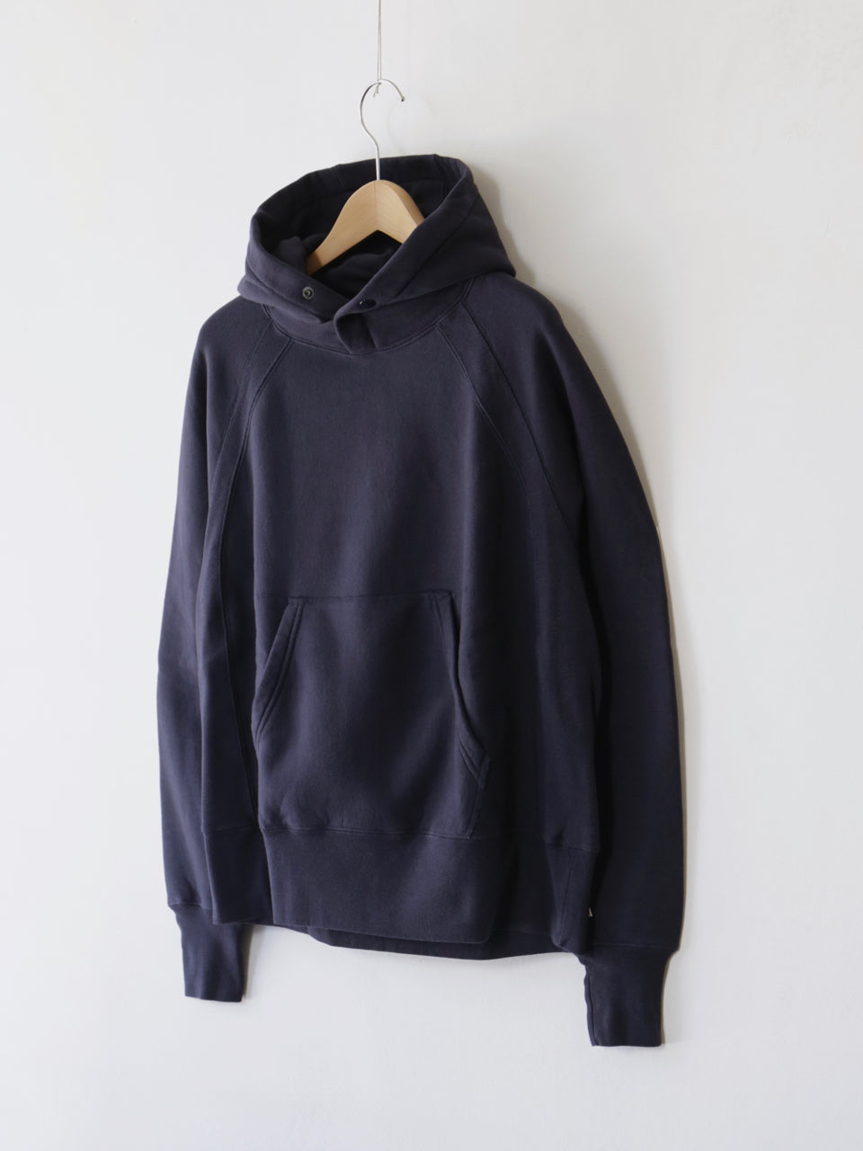 Raglan Hoodie - Cotton heavy fleece｜Navy