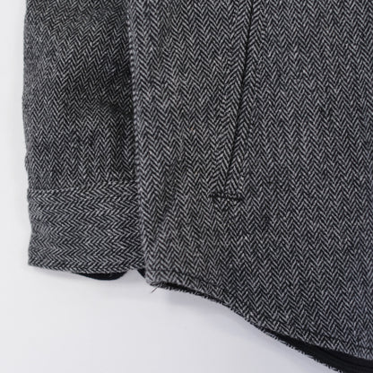 Stag Shirt Jacket - Poly Wool Herringbone｜Grey