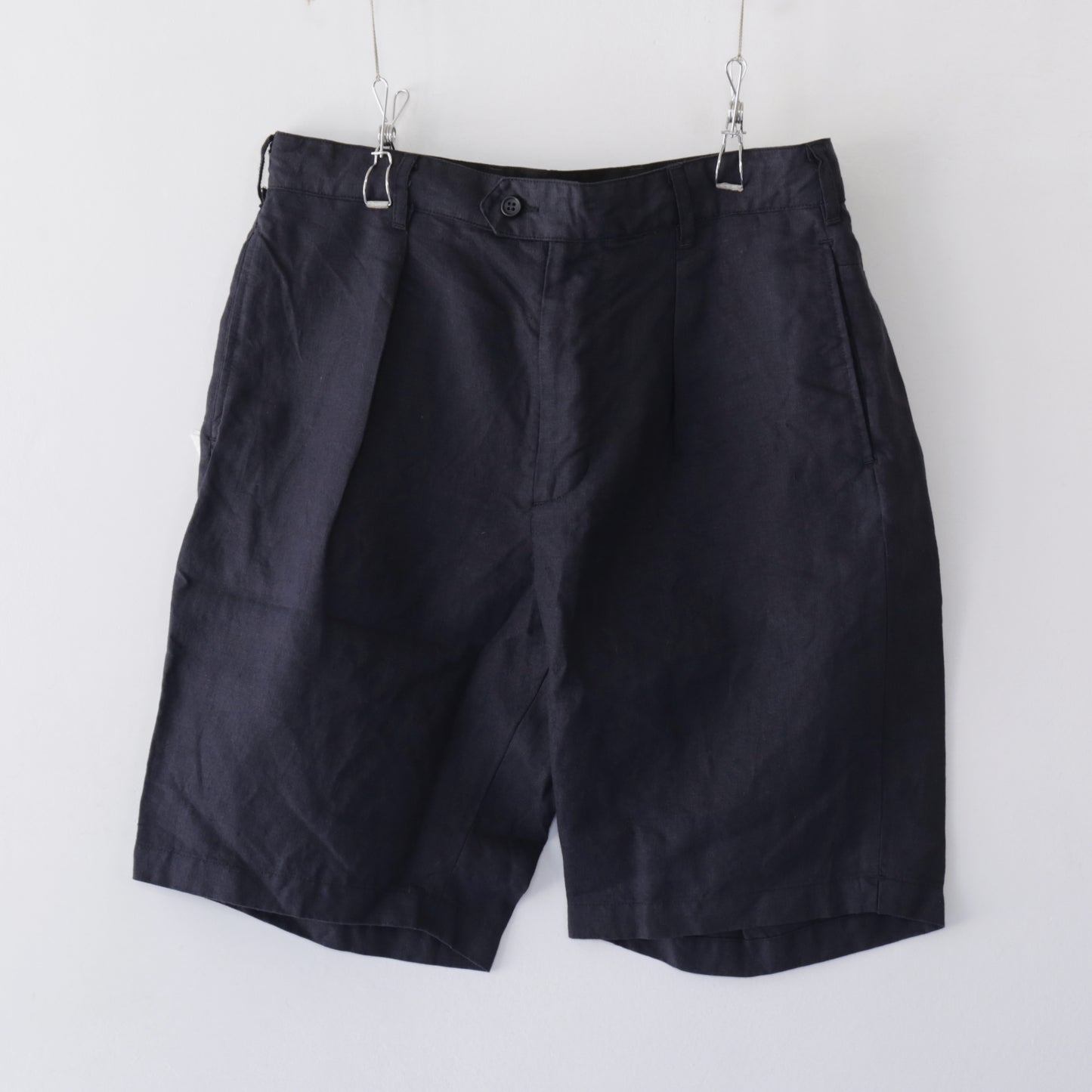 Sunset Short - Linen Twill｜Navy