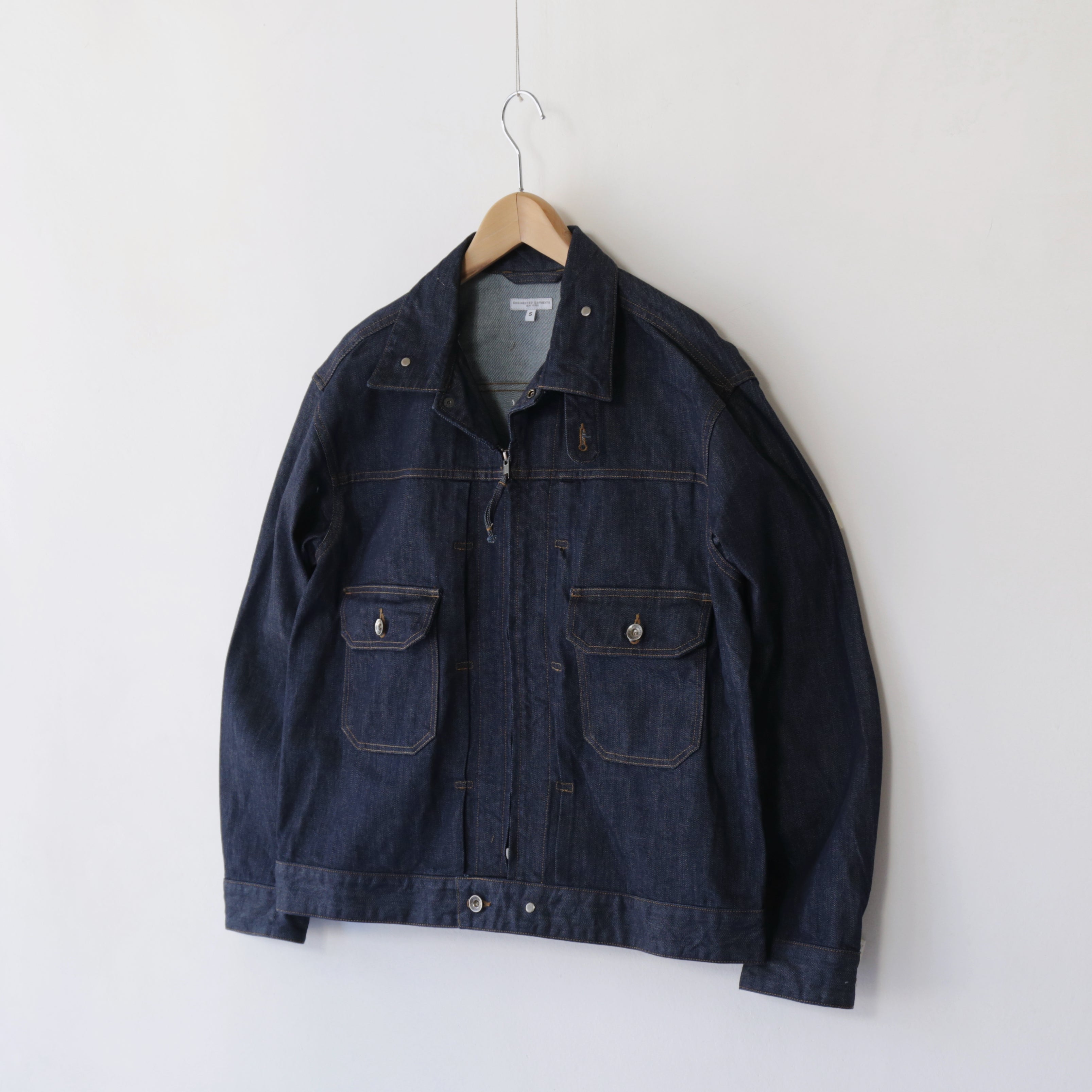 ジャケット・アウター DENIM TRUCKER JACKET INDIGO M Men's Selvedge Raw Denim Trucker Jacket in Indigo - Thursday