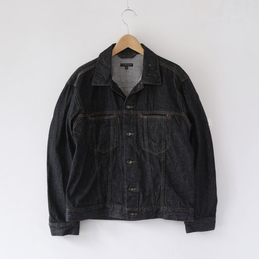 Type 5 Jean Jacket - 14oz Cone Denim｜Black