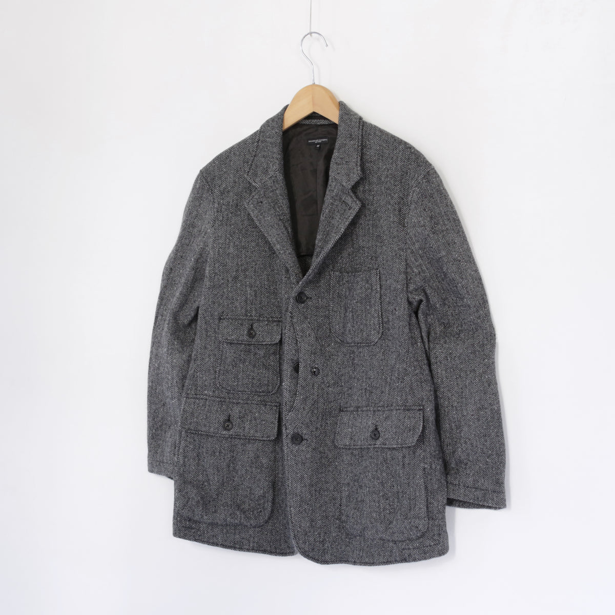 Upland Jacket - Poly Wool Herringbone｜Grey