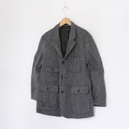 Upland Jacket - Poly Wool Herringbone｜Grey