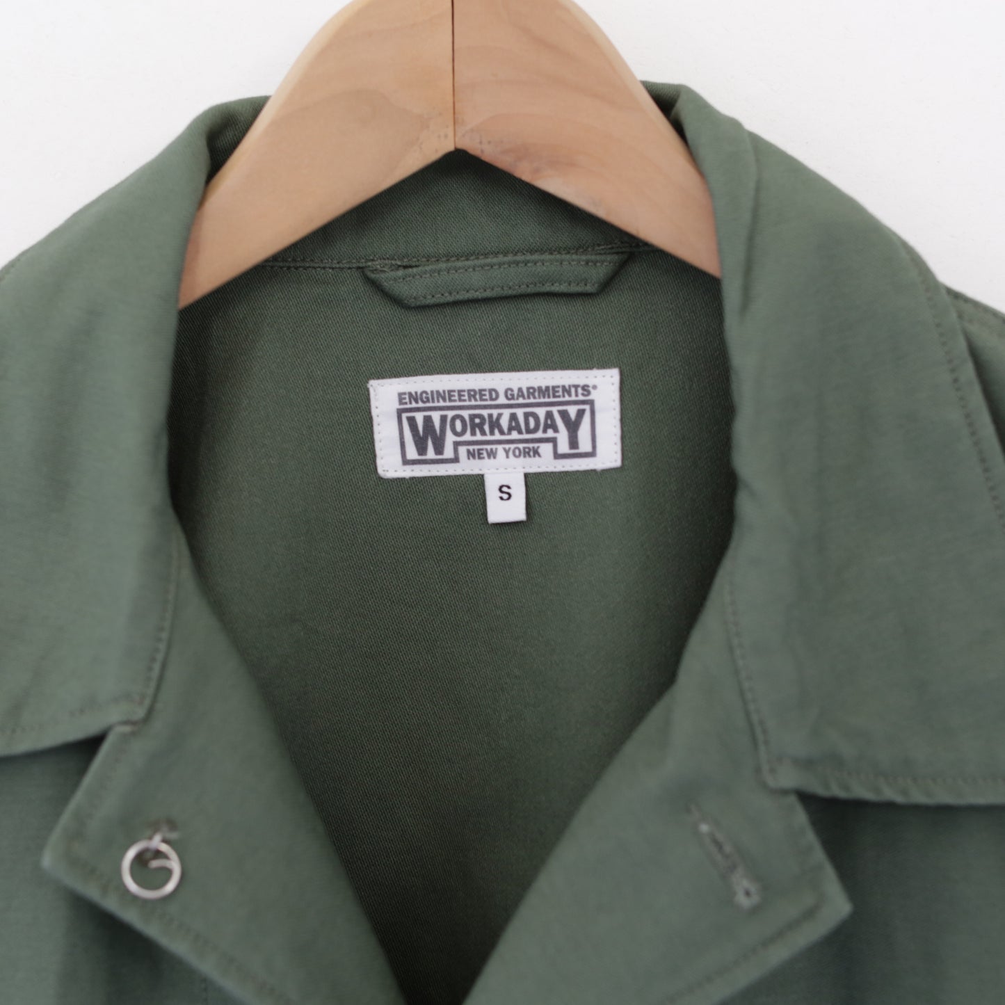 Utility Jacket - Cotton Reversed Sateen｜Olive