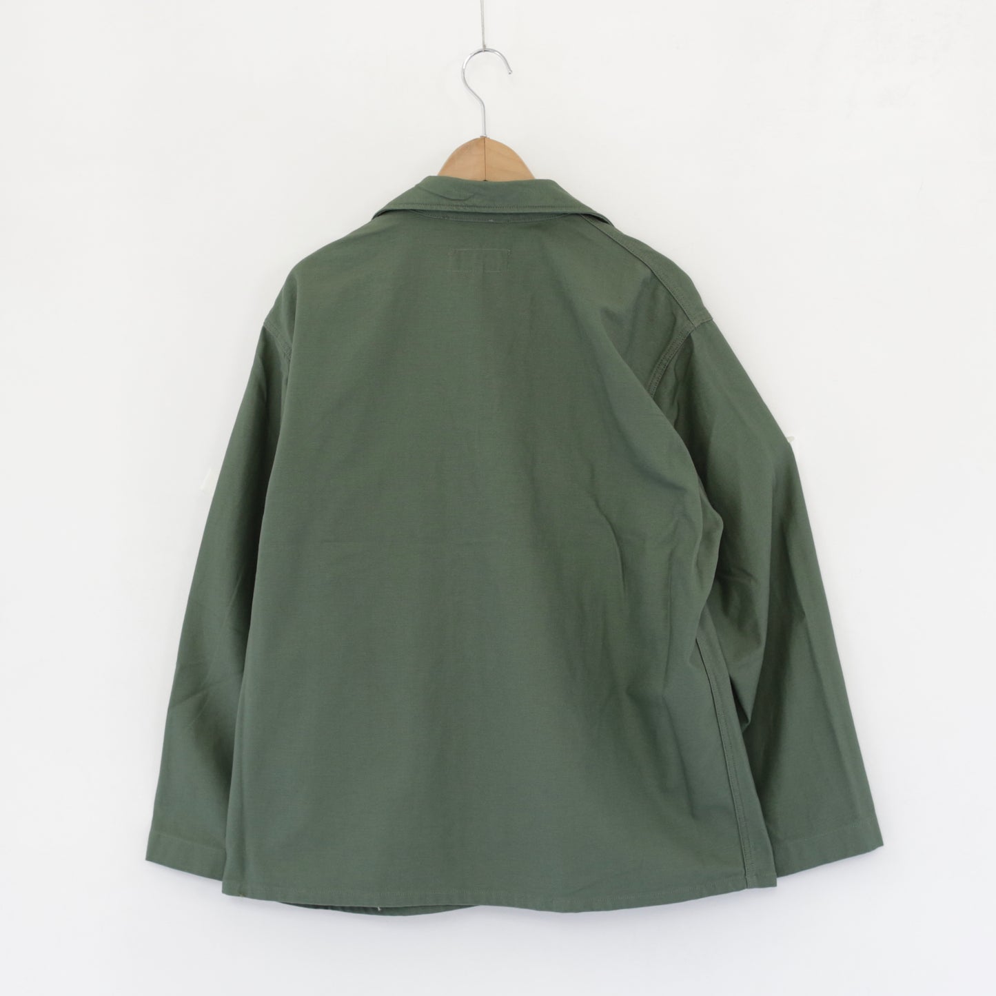 Utility Jacket - Cotton Reversed Sateen｜Olive