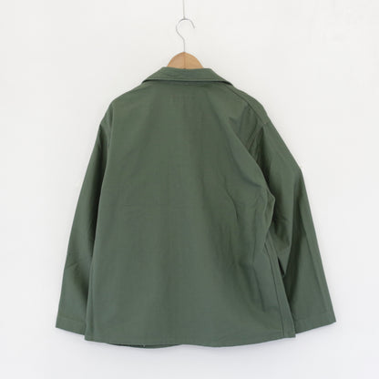 Utility Jacket - Cotton Reversed Sateen｜Olive