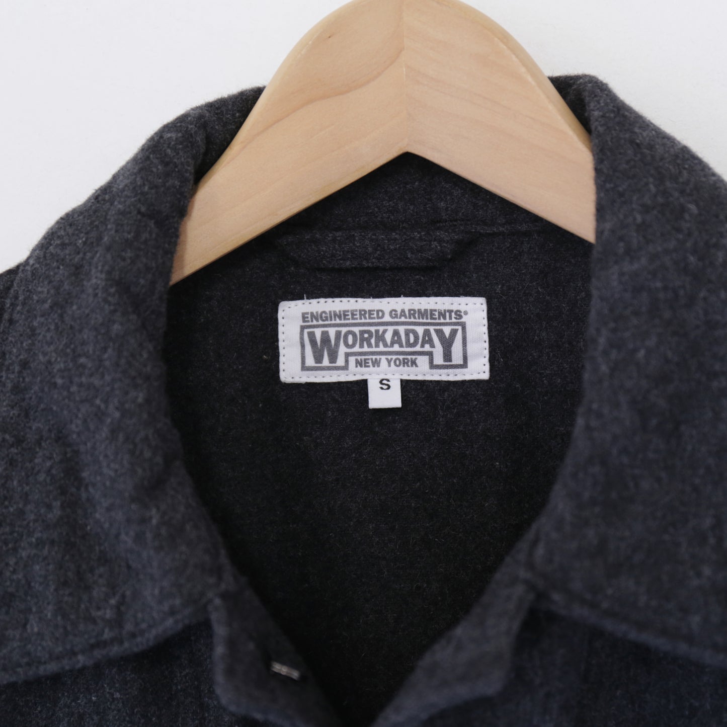 Utility Jacket - Worsted Wool Flannel｜Charcoal