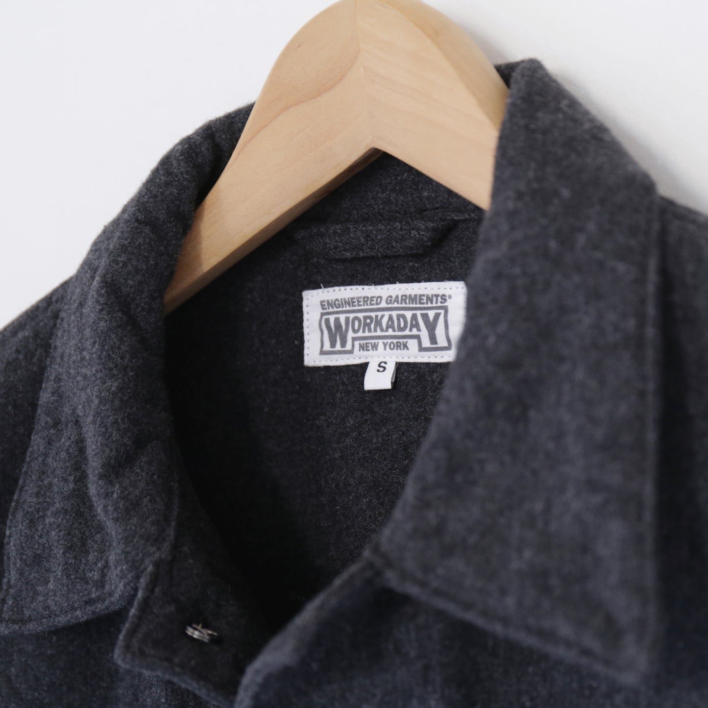 Utility Jacket - Worsted Wool Flannel｜Charcoal