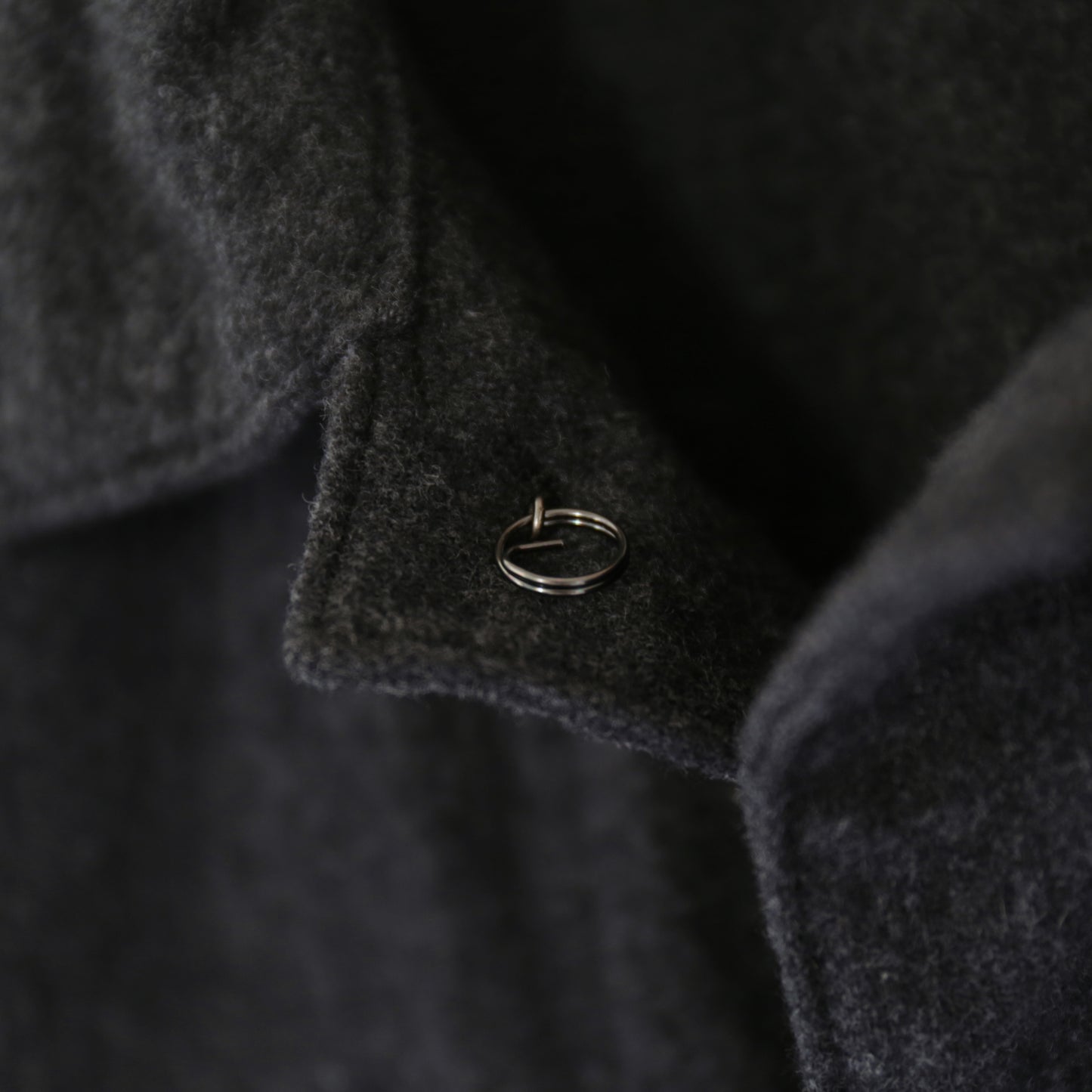 Utility Jacket - Worsted Wool Flannel｜Charcoal