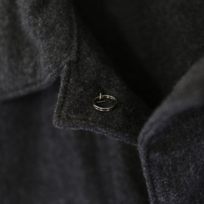 Utility Jacket - Worsted Wool Flannel｜Charcoal