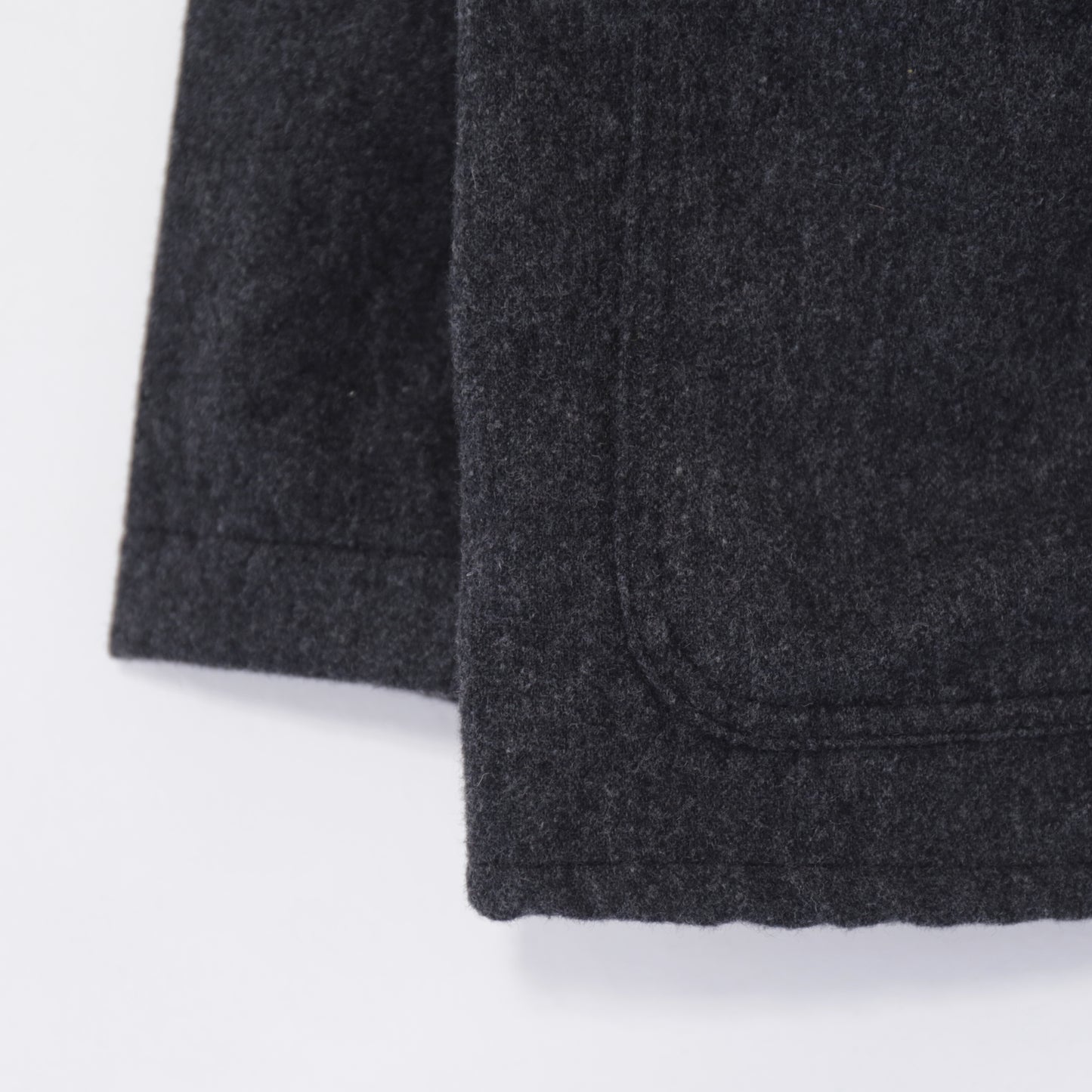 Utility Jacket - Worsted Wool Flannel｜Charcoal