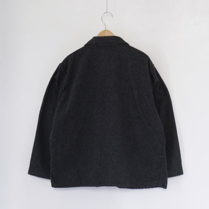 Utility Jacket - Worsted Wool Flannel｜Charcoal