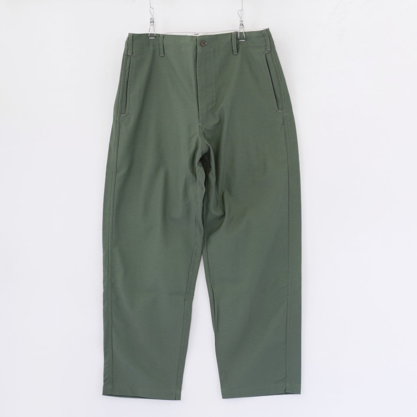 Utility Pant - Cotton Reversed Sateen｜Olive