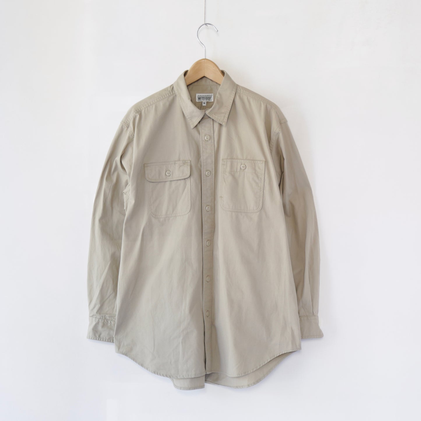 Utility Shirt - Cotton MicroSanded Twill｜Khaki
