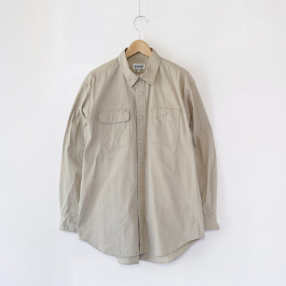 Utility Shirt - Cotton MicroSanded Twill｜Khaki