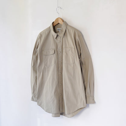 Utility Shirt - Cotton MicroSanded Twill｜Khaki