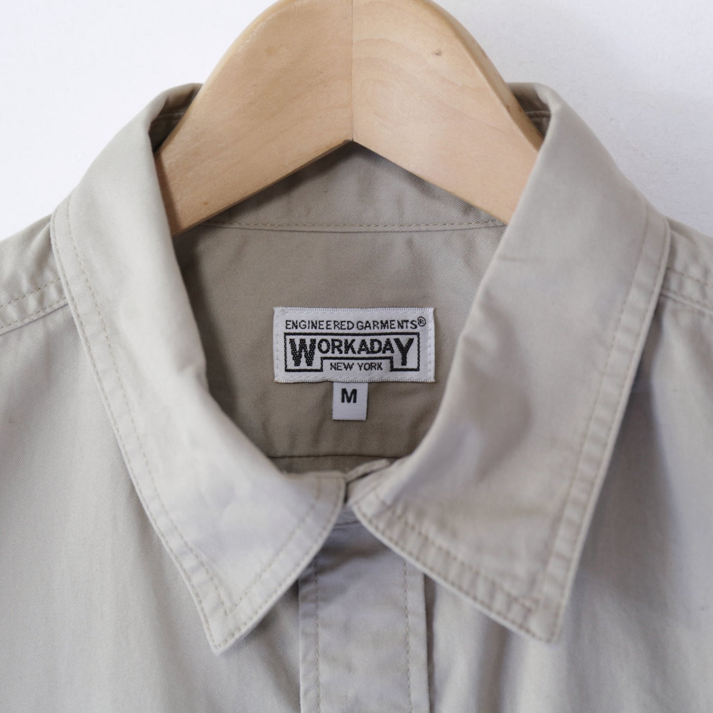 Utility Shirt - Cotton MicroSanded Twill｜Khaki