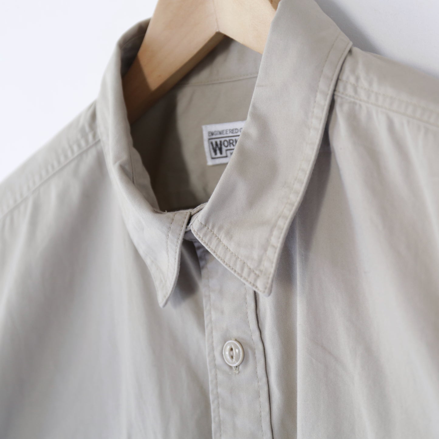 Utility Shirt - Cotton MicroSanded Twill｜Khaki