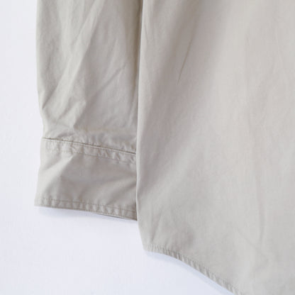 Utility Shirt - Cotton MicroSanded Twill｜Khaki