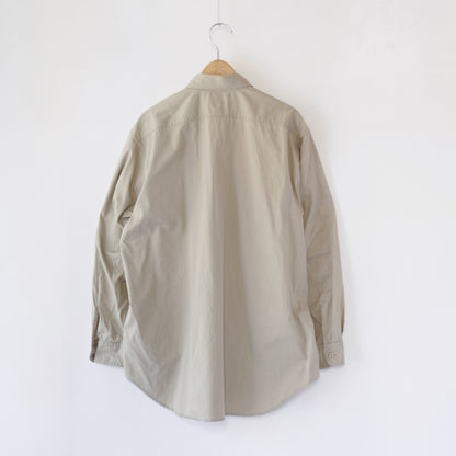 Utility Shirt - Cotton MicroSanded Twill｜Khaki