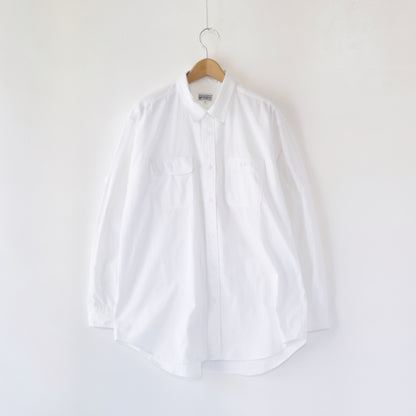 Utility Shirt - Cotton MicroSanded Twill｜White