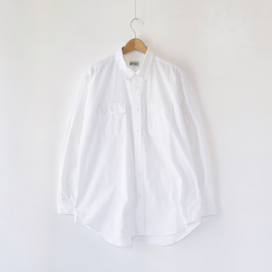Utility Shirt - Cotton MicroSanded Twill｜White