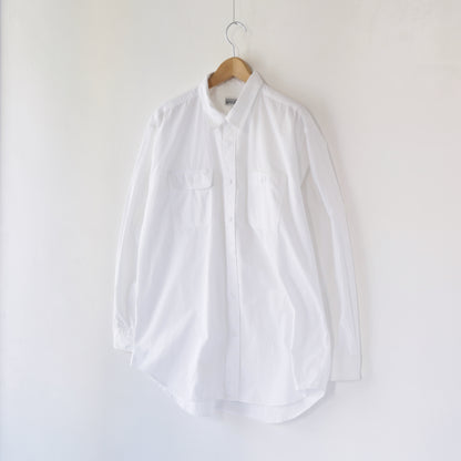 Utility Shirt - Cotton MicroSanded Twill｜White