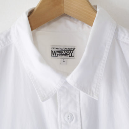 Utility Shirt - Cotton MicroSanded Twill｜White