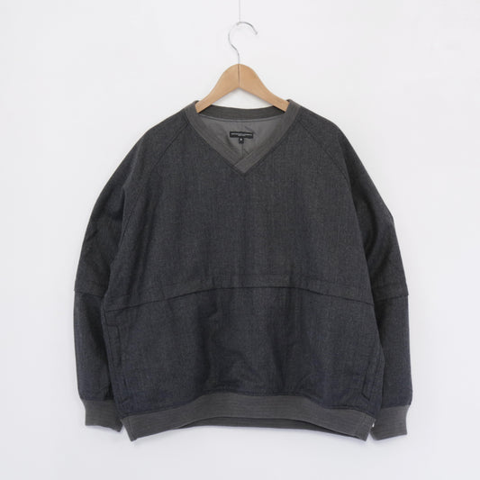 Wind Pull - Highcount Worsted Wool｜Charcoal