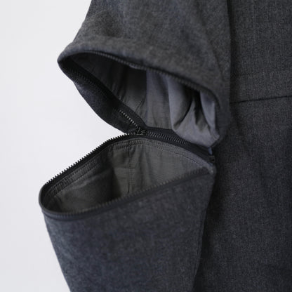 Wind Pull - Highcount Worsted Wool｜Charcoal