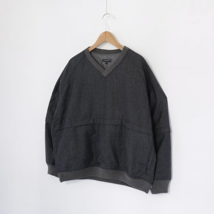 Wind Pull - Highcount Worsted Wool｜Charcoal