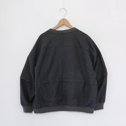 Wind Pull - Highcount Worsted Wool｜Charcoal