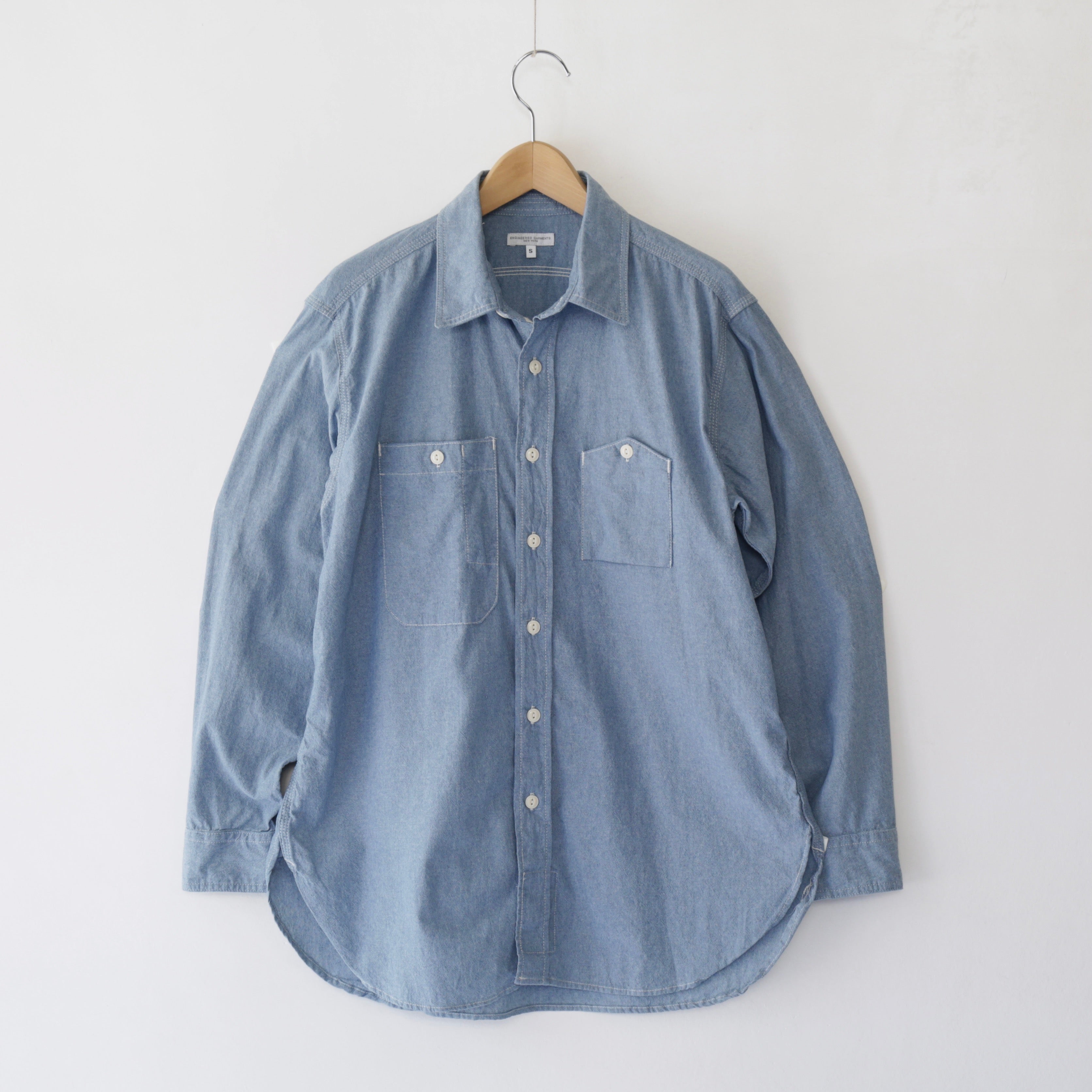 Work Shirt - 4.5oz Cotton Chambray｜Lt. Blue – everly