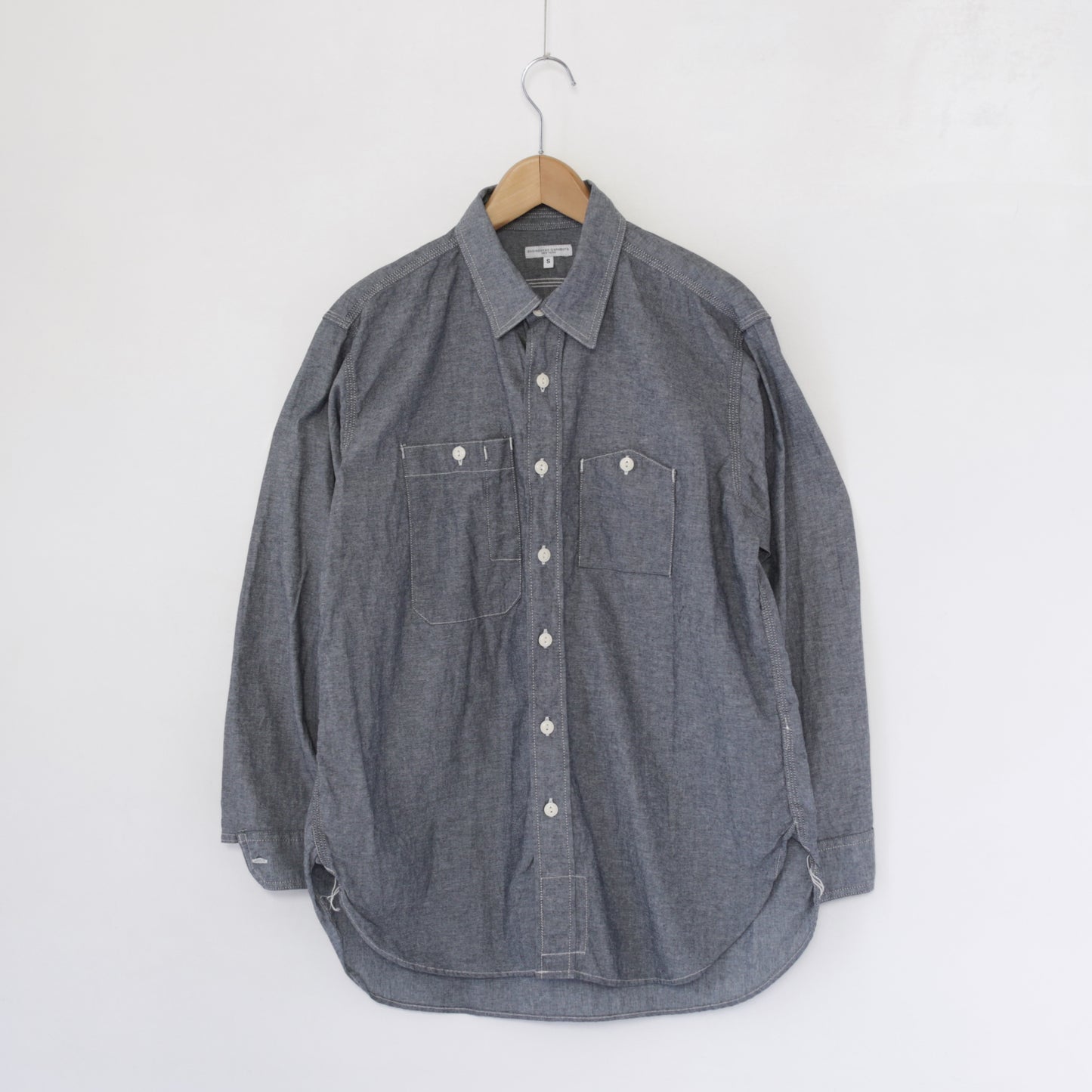 Work Shirt - Cotton Chambray｜Grey