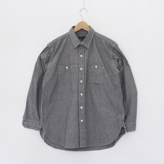 Work Shirt - Cotton Chambray｜Grey
