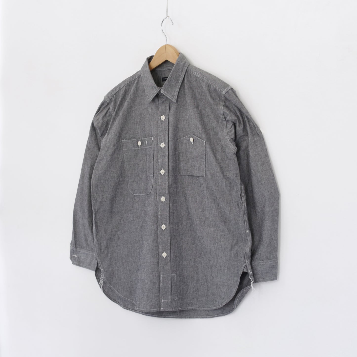 Work Shirt - Cotton Chambray｜Grey