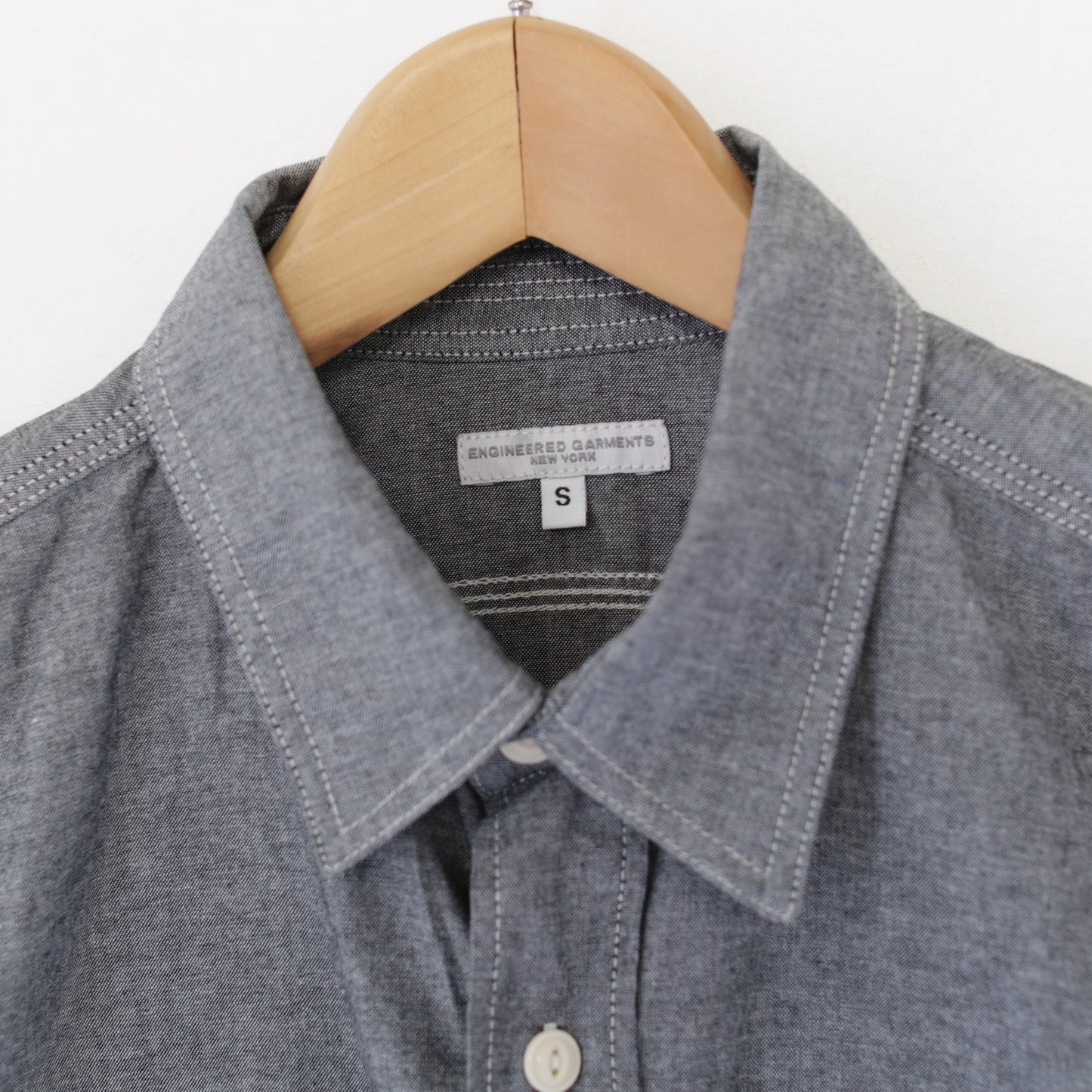 Work Shirt - Cotton Chambray｜Grey